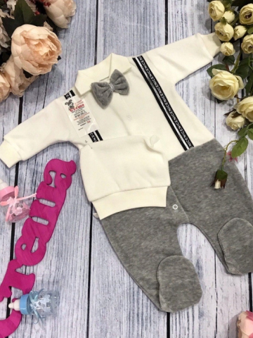 Купить оптом 109. Комбинезон с шапкой,100% хлопок интерлок в Краснодаре