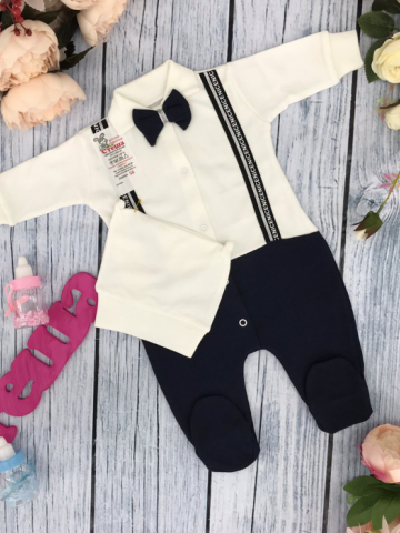 Купить оптом 207. Комбинезон ясельный с шапкой,100% хлопок интерлок в Краснодаре