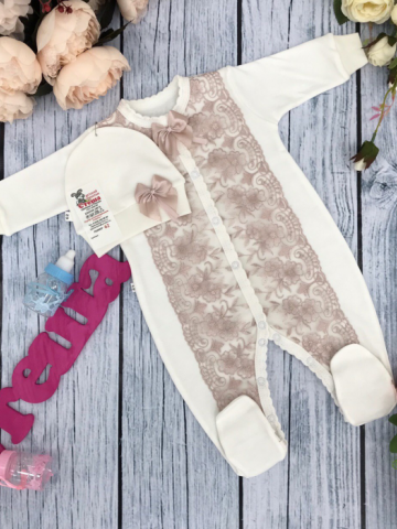 Купить оптом 216-П. Комбинезон с шапкой,100% хлопок интерлок в Краснодаре