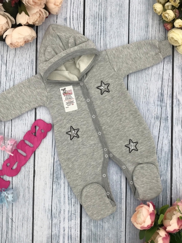 Купить оптом 219-С. Комбинезон ясельный, хлопок 65%, 35% ПЭ, футер с начёсом 62.68,74 в Краснодаре