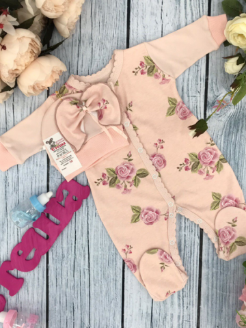 Купить оптом 222. Комбинезон "Роза", хлопок 100 % интерлок в Краснодаре