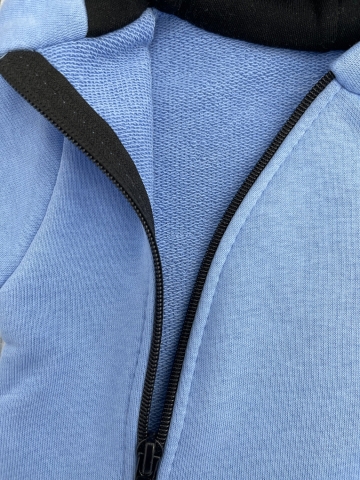 315-Г. Комбинезон с капюшоном, хлопок 65%, 35% ПЭ, 3-х нитка без начеса + интерлок 62,68,74,80