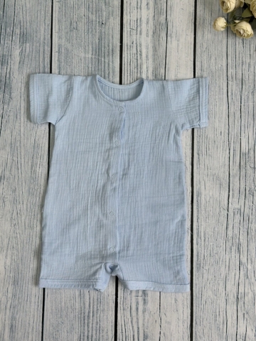 345-Г. Песочник  из муслина, хлопок 100%, р 62,68,74,80 голубой